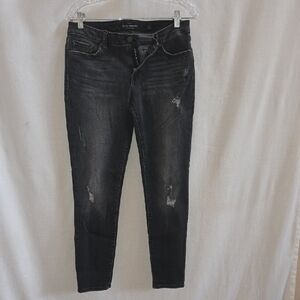 LUCKY BRAND  Black Distressed Skinny Jeans